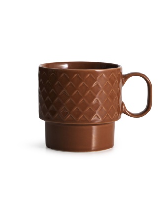 Čajový hrnek COFFEE & MORE, terracotta  