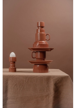 Talířek COFFEE & MORE, terracotta Talířek COFFEE & MORE, terracotta