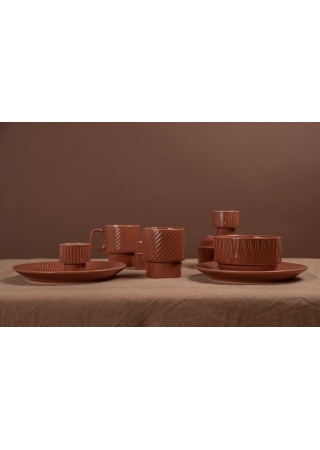 Talířek COFFEE & MORE, terracotta Talířek COFFEE & MORE, terracotta
