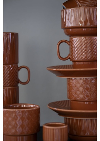 Talířek COFFEE & MORE, terracotta Talířek COFFEE & MORE, terracotta
