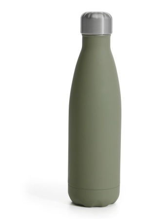 NILS STEEL BOTTLE RUBBER FINISH GREEN, 50CL 24/12H default NILS STEEL BOTTLE RUBBER FINISH GREEN, 50CL 24/12H default