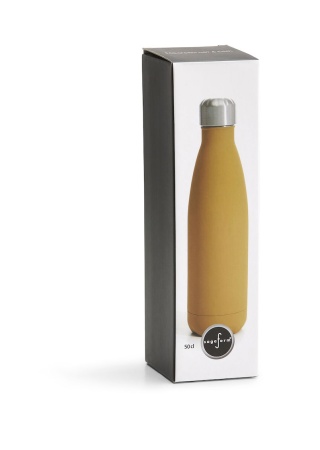 NILS STEEL BOTTLE RUBBER FINISH YELLOW, 50CL 12/24 H NILS STEEL BOTTLE RUBBER FINISH YELLOW, 50CL 12/24 H
