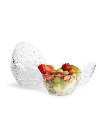 Miska PIKNIK, 4 ks, transparent Miska PIKNIK, 4 ks, transparent
