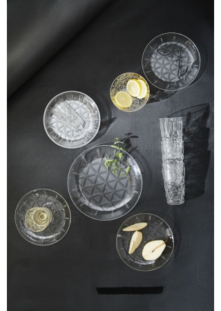 Dezertní talíř PIKNIK, 4 ks, transparent Dezertní talíř PIKNIK, 4 ks, transparent