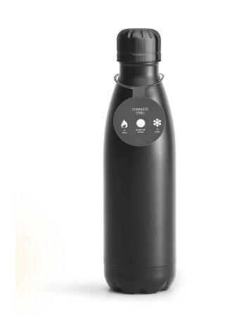 STEEL BOTTLE BLACK, 50CL, 16/8H default STEEL BOTTLE BLACK, 50CL, 16/8H default