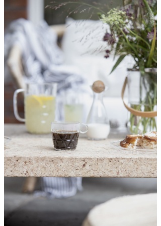 Hrnek na kafe PIKNIK, 4 ks, transparent Hrnek na kafe PIKNIK, 4 ks, transparent