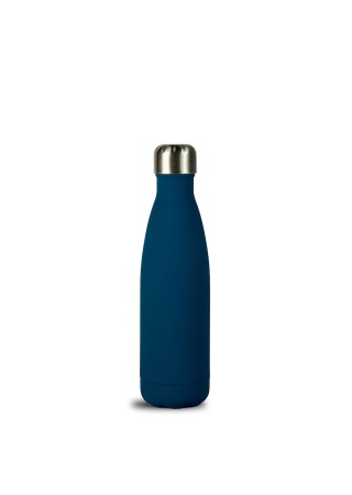 NILS STEEL BOTTLE RUBBER FINISH BLUE, 50 CL 24H/12 H default NILS STEEL BOTTLE RUBBER FINISH BLUE, 50 CL 24H/12 H default