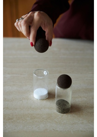 NATURE SALT-AND PEPPER SET WITH CORK STOPPERS, 2-PACK NATURE SALT-AND PEPPER SET WITH CORK STOPPERS, 2-PACK