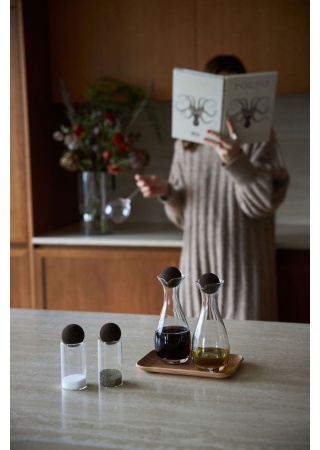 NATURE SALT-AND PEPPER SET WITH CORK STOPPERS, 2-PACK NATURE SALT-AND PEPPER SET WITH CORK STOPPERS, 2-PACK