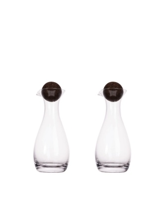 NATURE OIL/VINEGAR BOTTLES WITH CORK STOPPERS, 2-PACK default NATURE OIL/VINEGAR BOTTLES WITH CORK STOPPERS, 2-PACK default