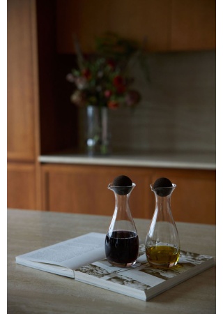 NATURE OIL/VINEGAR BOTTLES WITH CORK STOPPERS, 2-PACK NATURE OIL/VINEGAR BOTTLES WITH CORK STOPPERS, 2-PACK