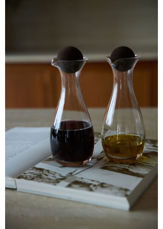 NATURE OIL/VINEGAR BOTTLES WITH CORK STOPPERS, 2-PACK NATURE OIL/VINEGAR BOTTLES WITH CORK STOPPERS, 2-PACK
