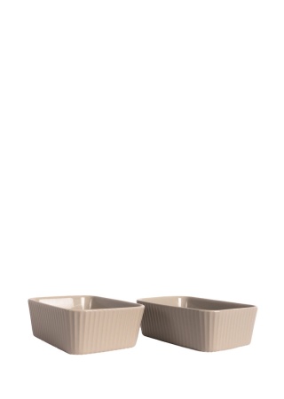 FLORA OVEN DISH MINI 2-PCS, BEIGE default FLORA OVEN DISH MINI 2-PCS, BEIGE default