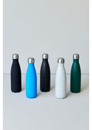 NILS STEEL BOTTLE BLACK/WHITE 12/24H, 50CL NILS STEEL BOTTLE BLACK/WHITE 12/24H, 50CL