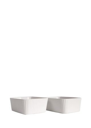 FLORA OVEN DISH MINI 2-PCS, WHITE default FLORA OVEN DISH MINI 2-PCS, WHITE default