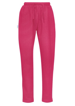 Dětské tepláky Cottover (GOTS) Cerise, třešňová Front Dětské tepláky Cottover (GOTS) Cerise, třešňová Front