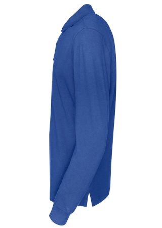 Pánské polo s dlouhým rukávem Cottover (GOTS) Královská modrá Side Pánské polo s dlouhým rukávem Cottover (GOTS) Královská modrá Side