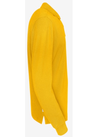 Pánské polo s dlouhým rukávem Cottover (GOTS) Žlutá Side Pánské polo s dlouhým rukávem Cottover (GOTS) Žlutá Side