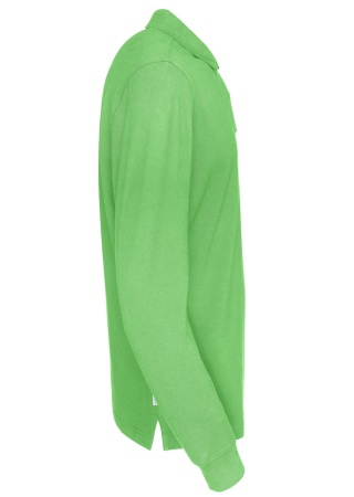 Pánské polo s dlouhým rukávem Cottover (GOTS) Zelená Side Pánské polo s dlouhým rukávem Cottover (GOTS) Zelená Side