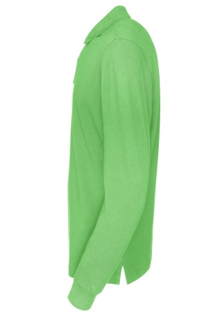 Pánské polo s dlouhým rukávem Cottover (GOTS) Zelená Side Pánské polo s dlouhým rukávem Cottover (GOTS) Zelená Side