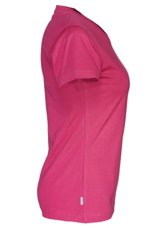 Dámské tričko Cottover s výstřihem do Cerise, třešňová Side Dámské tričko Cottover s výstřihem do Cerise, třešňová Side