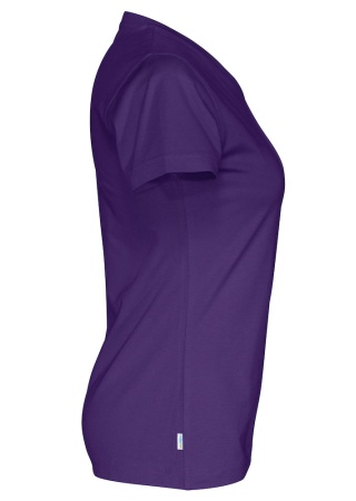 Dámské tričko Cottover s výstřihem do Purpurová, nachová Side Dámské tričko Cottover s výstřihem do Purpurová, nachová Side