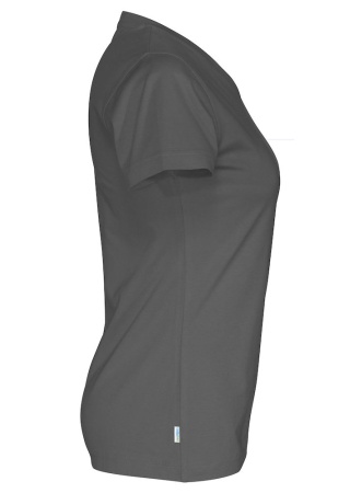 Dámské tričko Cottover s výstřihem do Tmavě šedá Charcoal Side Dámské tričko Cottover s výstřihem do Tmavě šedá Charcoal Side