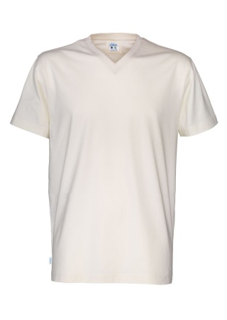 Pánské tričko Cottover s výstřihem do Off white Front Pánské tričko Cottover s výstřihem do Off white Front