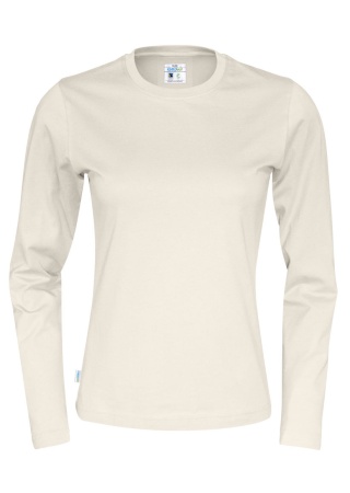 Dámské tričko Cottover s dlouhým rukávem (GOTS) Off white Front Dámské tričko Cottover s dlouhým rukávem (GOTS) Off white Front