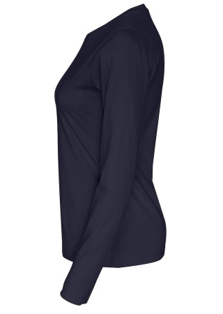 Dámské tričko Cottover s dlouhým rukávem (GOTS) Námořní modř Side Dámské tričko Cottover s dlouhým rukávem (GOTS) Námořní modř Side