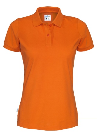 Dámské polo tričko Cottover PIQUÉ (GOTS) Oranžová Front Dámské polo tričko Cottover PIQUÉ (GOTS) Oranžová Front