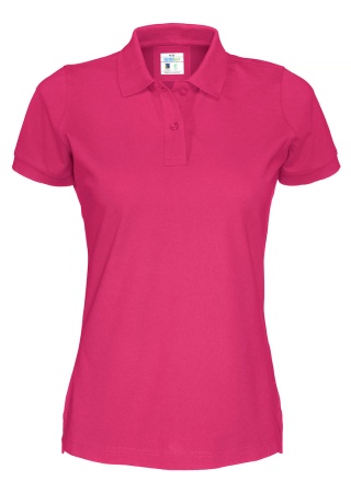 Dámské polo tričko Cottover PIQUÉ (GOTS) Cerise, třešňová Front Dámské polo tričko Cottover PIQUÉ (GOTS) Cerise, třešňová Front