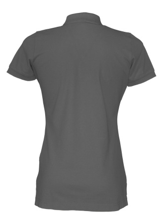 Dámské polo tričko Cottover PIQUÉ (GOTS) Tmavě šedá Charcoal Back Dámské polo tričko Cottover PIQUÉ (GOTS) Tmavě šedá Charcoal Back