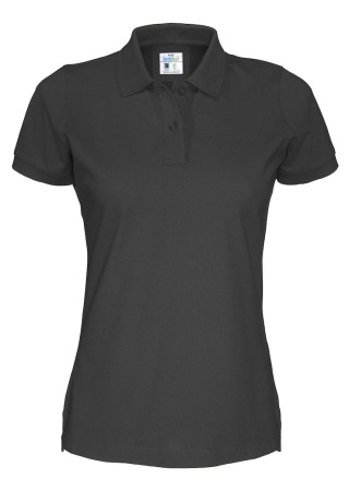 Dámské polo tričko Cottover PIQUÉ (GOTS) Černá Front Dámské polo tričko Cottover PIQUÉ (GOTS) Černá Front