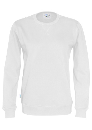 Mikina CREW NECK (GOTS) Bílá Front Mikina CREW NECK (GOTS) Bílá Front