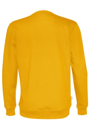 Mikina CREW NECK (GOTS) Žlutá Back Mikina CREW NECK (GOTS) Žlutá Back