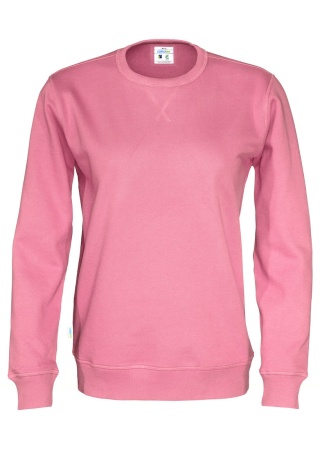 Mikina CREW NECK (GOTS) Růžová Front Mikina CREW NECK (GOTS) Růžová Front