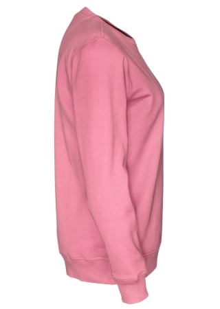 Mikina CREW NECK (GOTS) Růžová Side Mikina CREW NECK (GOTS) Růžová Side