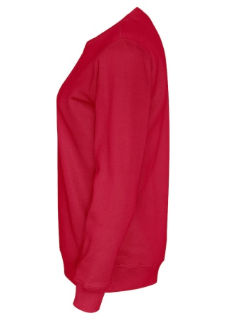 Mikina CREW NECK (GOTS) Červená Side Mikina CREW NECK (GOTS) Červená Side