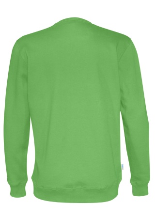 Mikina CREW NECK (GOTS) Zelená Back Mikina CREW NECK (GOTS) Zelená Back