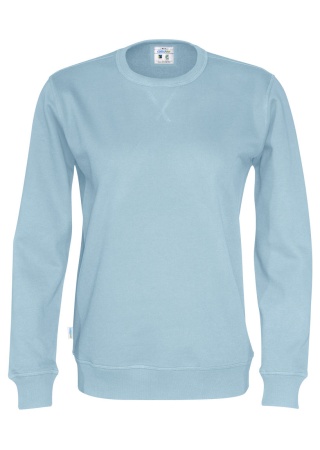 Mikina CREW NECK (GOTS) Nebesky modrá Front Mikina CREW NECK (GOTS) Nebesky modrá Front