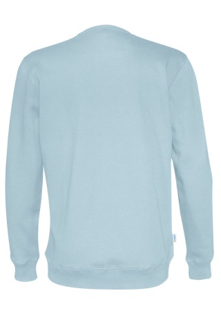 Mikina CREW NECK (GOTS) Nebesky modrá Back Mikina CREW NECK (GOTS) Nebesky modrá Back