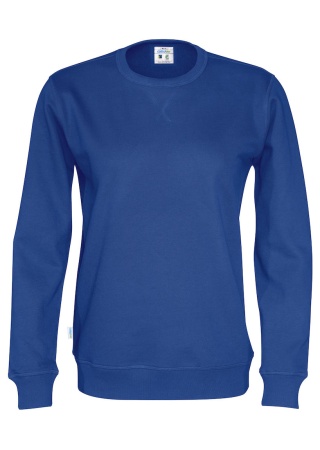 Mikina CREW NECK (GOTS) Královská modrá Front Mikina CREW NECK (GOTS) Královská modrá Front