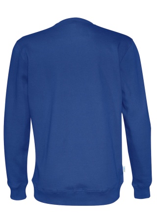 Mikina CREW NECK (GOTS) Královská modrá Back Mikina CREW NECK (GOTS) Královská modrá Back