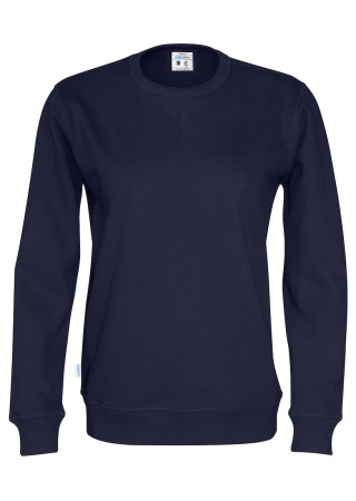 Mikina CREW NECK (GOTS) Námořní modř Front Mikina CREW NECK (GOTS) Námořní modř Front