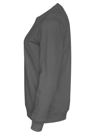Mikina CREW NECK (GOTS) Tmavě šedá Charcoal Side Mikina CREW NECK (GOTS) Tmavě šedá Charcoal Side