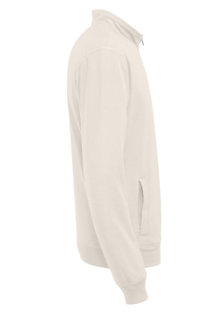Mikina Cottover s 1/2 zipem (GOTS) Off white Side Mikina Cottover s 1/2 zipem (GOTS) Off white Side