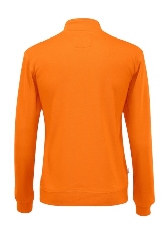 Mikina Cottover s 1/2 zipem (GOTS) Oranžová Back Mikina Cottover s 1/2 zipem (GOTS) Oranžová Back