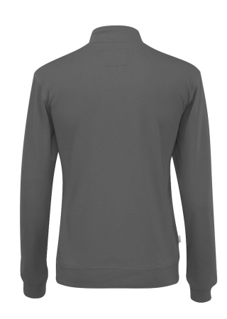 Mikina Cottover s 1/2 zipem (GOTS) Tmavě šedá Charcoal Back Mikina Cottover s 1/2 zipem (GOTS) Tmavě šedá Charcoal Back