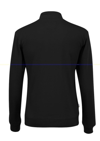 Mikina Cottover s 1/2 zipem (GOTS) Černá Back Mikina Cottover s 1/2 zipem (GOTS) Černá Back